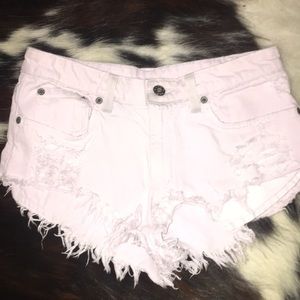 Purple carmar Jean shorts